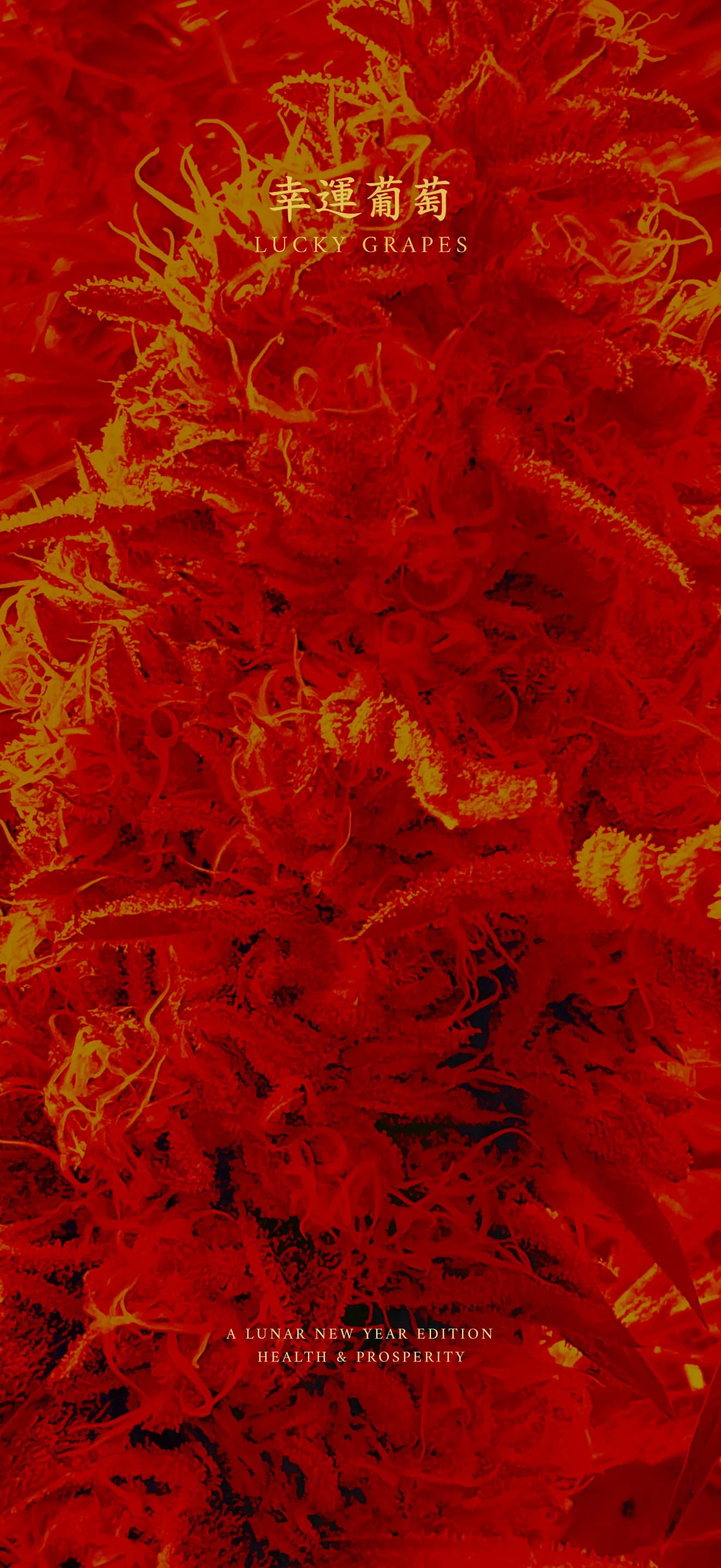 Grapes Lunar New Year edition poster from the original Gage Green Group homepage archive